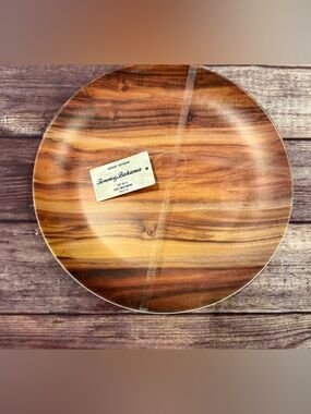 Tommy Bahama Faux Wood Melamine Salad Plates 7.5" Set of 4 New 1897